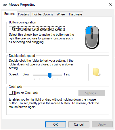 Adjust mouse settings in the control panel
Perform a power reset on the mouse