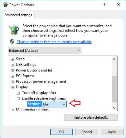 Adjust Power & Sleep Settings: Modify the display timeout settings in the Power & Sleep section of your laptop's Control Panel or settings menu.
Disable Adaptive Brightness: Turn off the adaptive brightness feature in the Power Options settings to prevent automatic screen dimming.