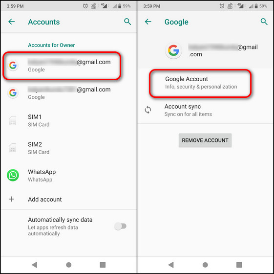 Android device: Go to "Settings," then "Accounts," select the Google account you want to sign out of, and tap "Remove Account."
iOS device: Open the Gmail app, tap on the menu icon in the top left corner, scroll down to the bottom and tap "Manage Accounts," select the Google account you want to sign out of, and tap "Remove from this device."