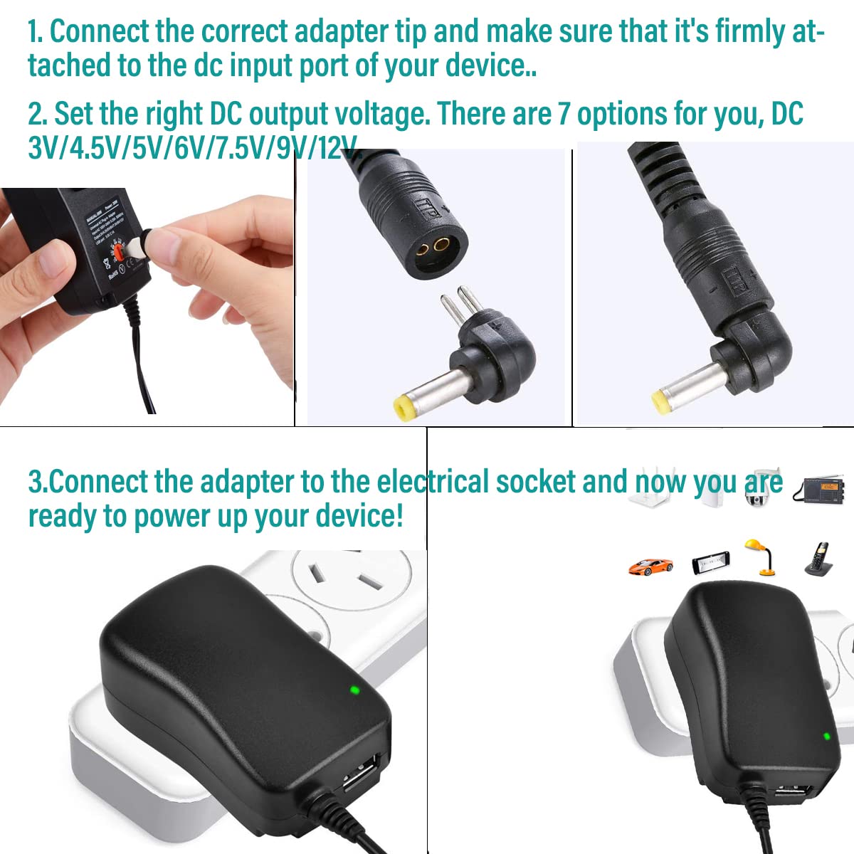 Check the power connection
Ensure that the power adapter is firmly plugged into the laptop and the power outlet.