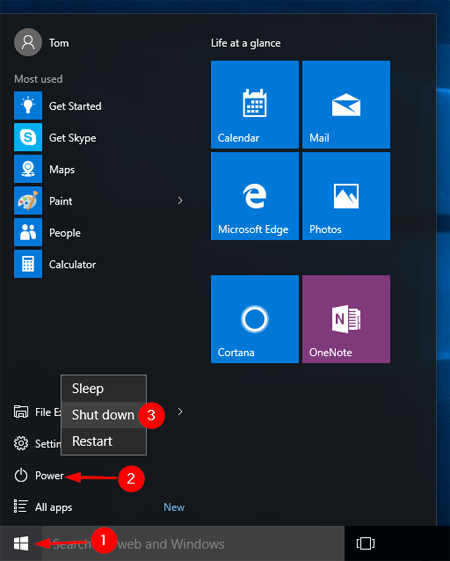 Click on the Start menu and select "Settings"
Select "Time & Language"