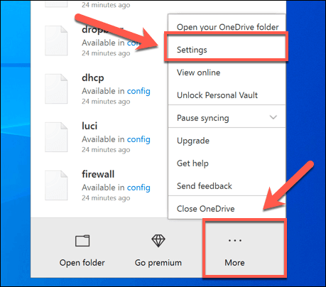 Close the OneDrive application.
Right-click on the OneDrive icon in the system tray and select "Exit" or "Close OneDrive".