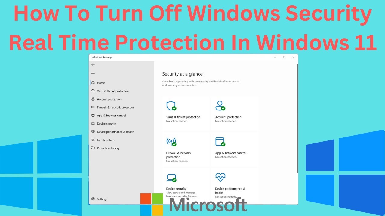 Disable the Real-time protection
Try to update your Windows again and check if the error is resolved.