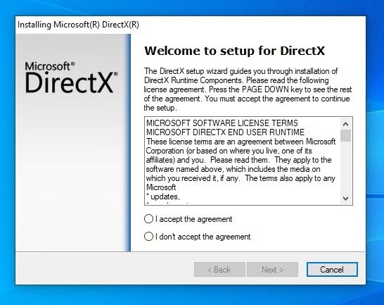 Download and install the latest version of DirectX from the Microsoft website
Download and install the latest version of .NET Framework from the Microsoft website