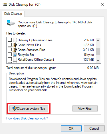 Ensure you have enough free space on your hard drive
Uninstall unnecessary applications and delete unwanted files