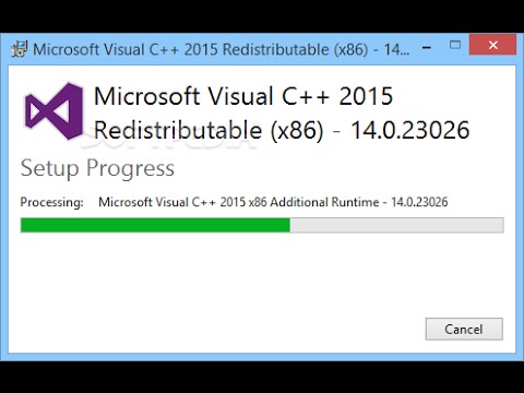 Go to Microsoft's website
Download the latest Visual C++ Runtime Installer