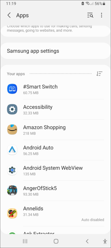 Go to the Settings on your Android device.
Select Apps or Application Manager.