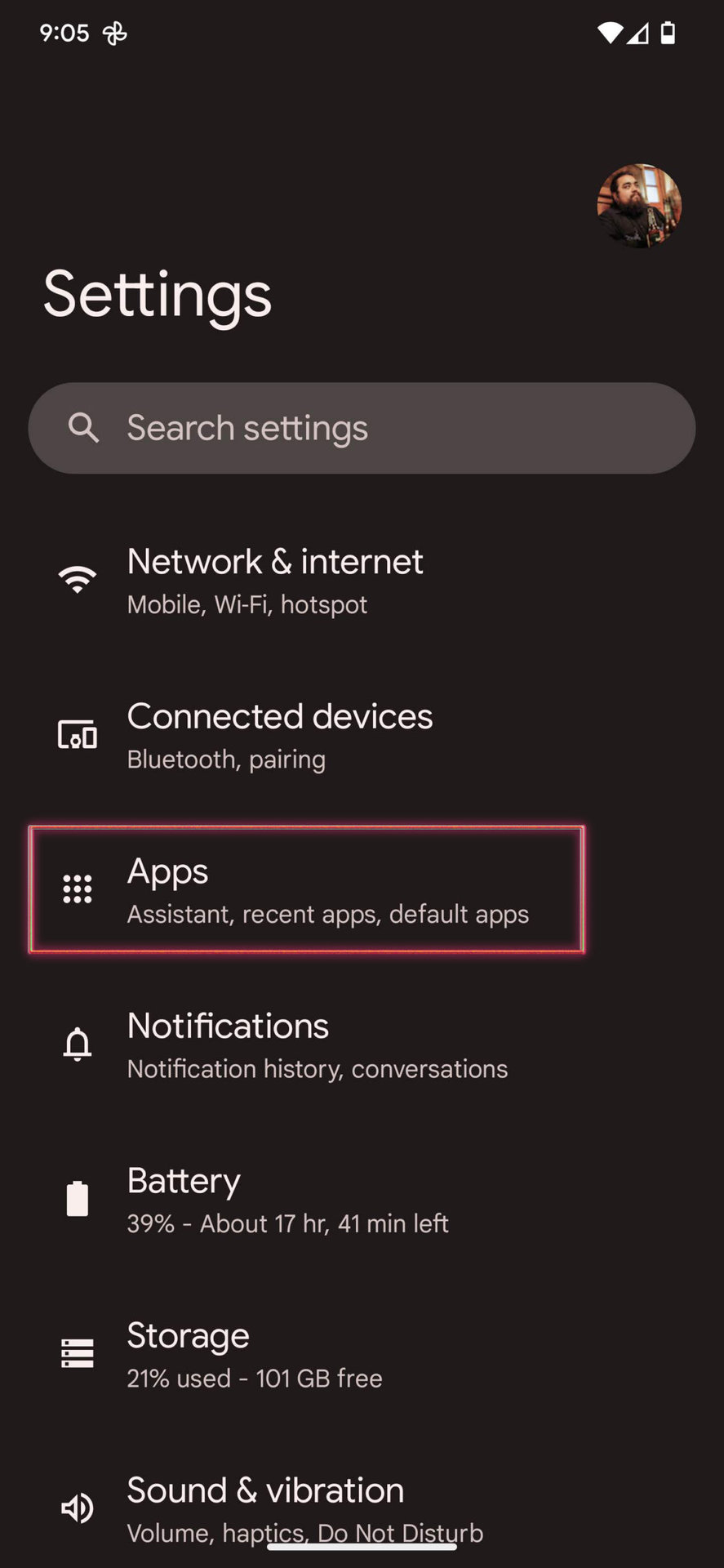 Go to your device settings.
Select the "Apps" or "Applications" option.