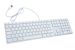 If the issue persists, try using an external keyboard
Connect the external keyboard to the computer
