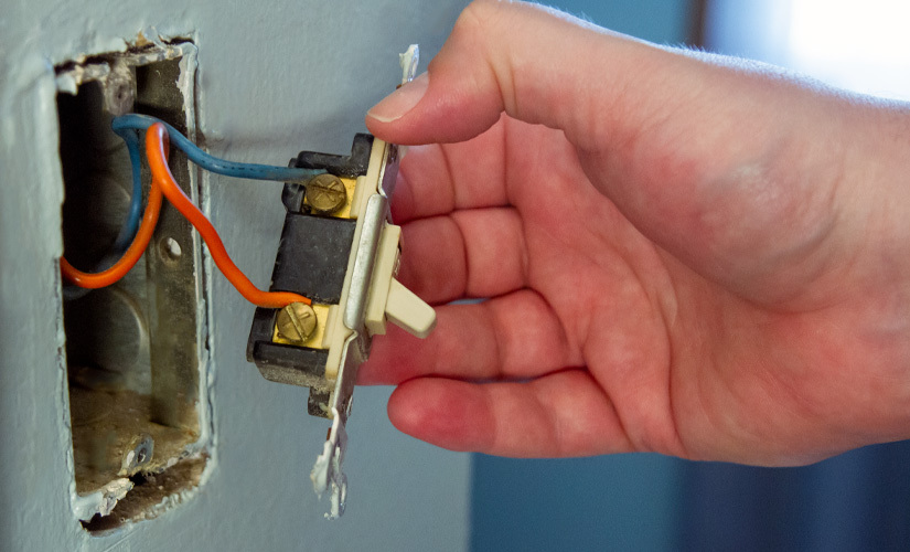 Make sure the switch is turned off before checking for any loose wires
If the switch is faulty, replace it with a new one