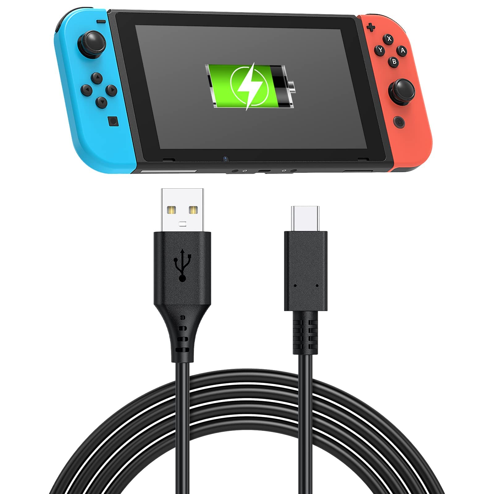 Nintendo Switch with charging cable