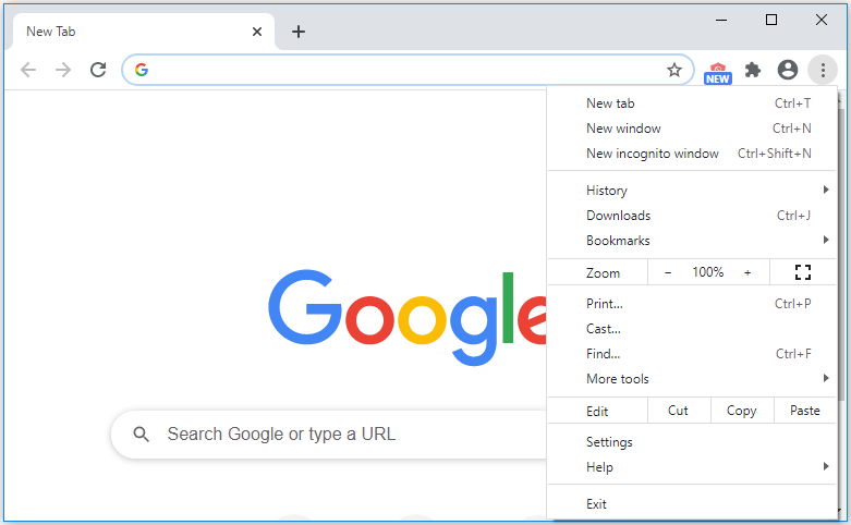 Open Chrome and click the three-dot icon in the top-right corner
Select "More tools" and click "Extensions"