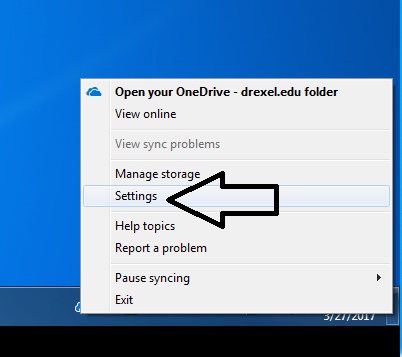 Open the OneDrive settings by right-clicking on the OneDrive icon in the system tray and selecting "Settings".
Go to the "Files" tab and ensure that the desired folders and files are selected for syncing.