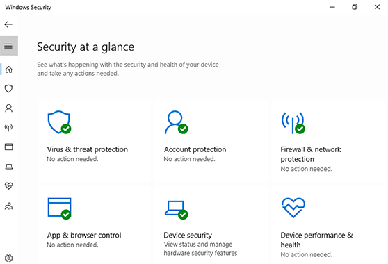 Open the Windows Security app by clicking on the Start menu and selecting "Windows Security".
Click on the "Virus & threat protection" tab located on the left-hand side of the app window.