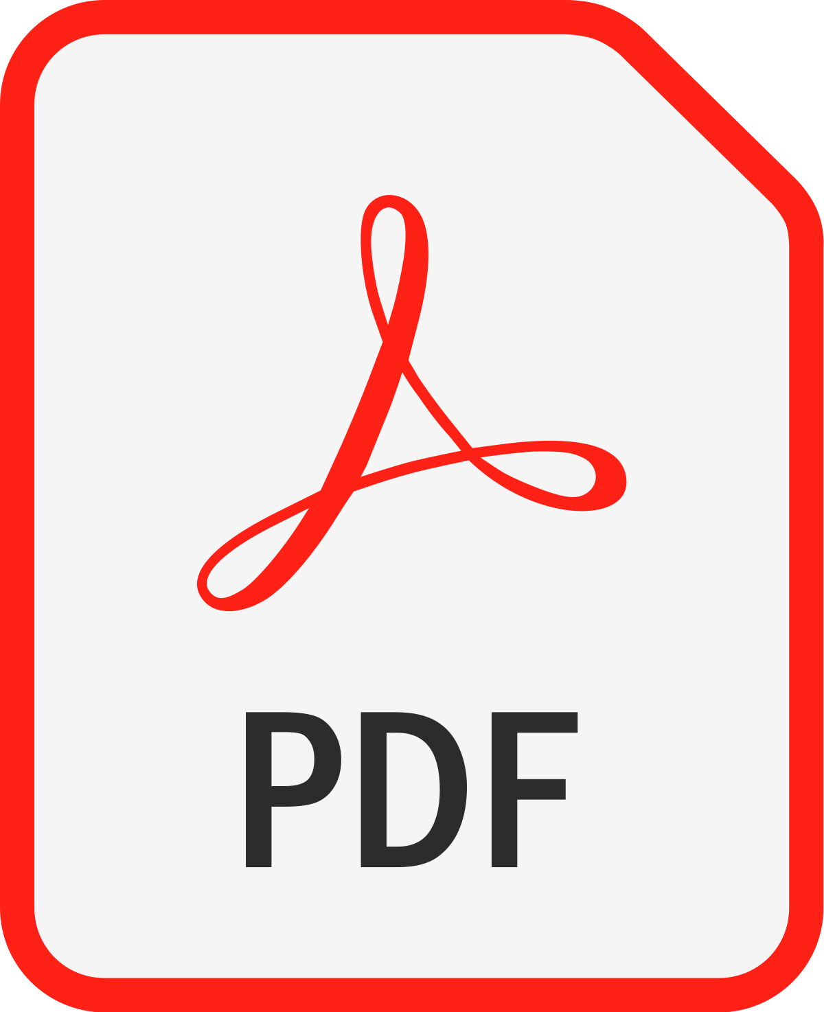 PDF file icon with a red X