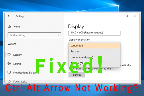 Press Ctrl+Alt+Arrow Key to flip the screen horizontally.
If the shortcut does not work: