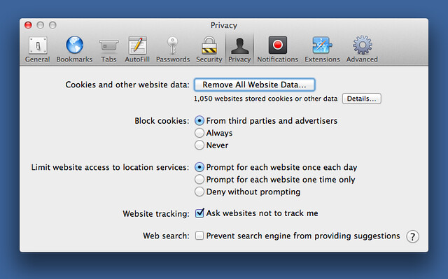 Repeat the process for /Library/Caches
Open Safari and go to Safari > Clear History and Website Data