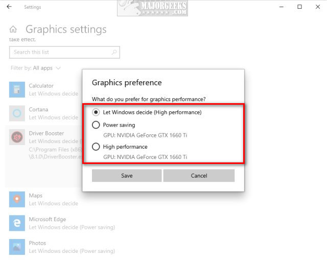 Reset your graphics card settings to default values
Optimize your game or application settings for better performance