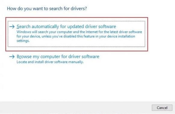 Right-click on the mouse device and choose Update driver.
Select Search automatically for updated driver software and follow the on-screen instructions.