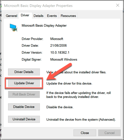 Right-click on the mouse device and choose Properties.
Go to the Driver tab and click on Roll Back Driver.