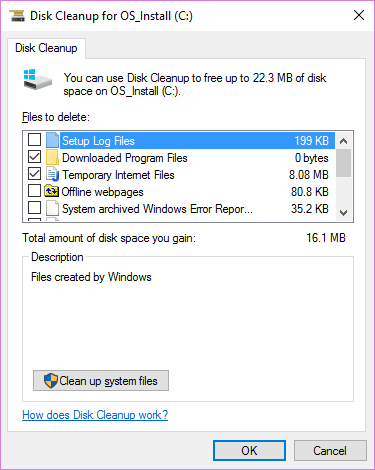 Run Disk Cleanup: Use the built-in Disk Cleanup tool to remove system files, temporary files, and other unnecessary data.
Disable hibernation: Turn off the hibernation feature to free up disk space used by the hiberfil.sys file.