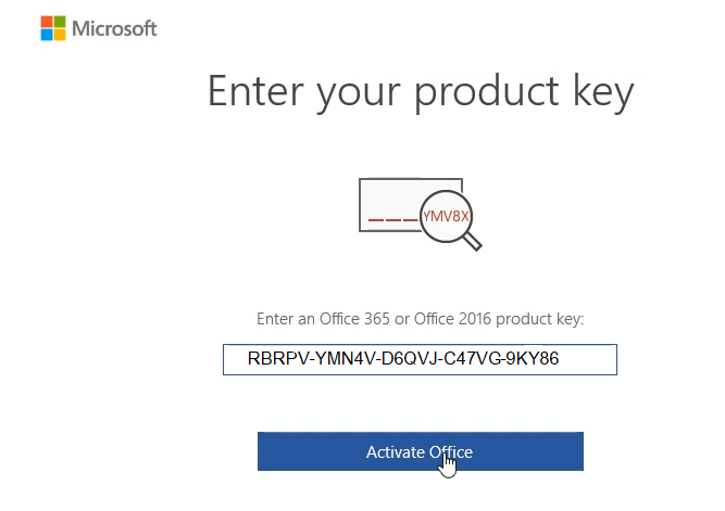 Under the "Product Information" section, verify that the product key matches the one provided.
If the key is incorrect, click on "Change Product Key" and enter the correct key.