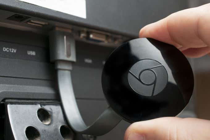 Unplug Chromecast from power source for at least 20 seconds
Plug Chromecast back in and wait for it to reboot