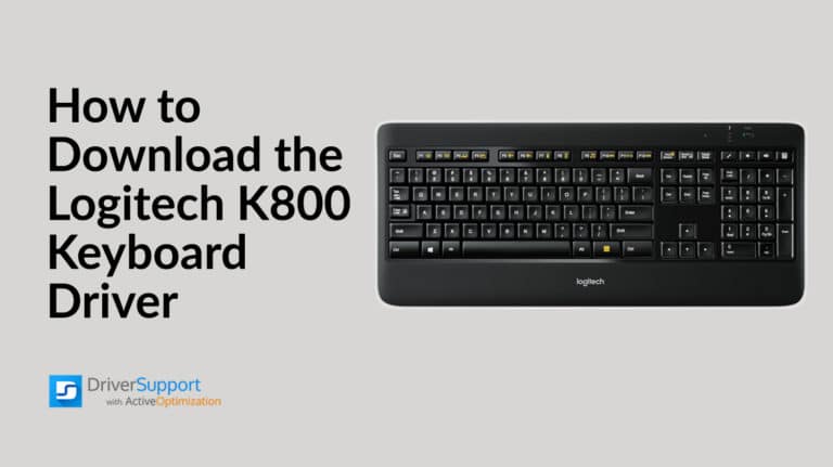 Visit the Logitech support website and search for the K800 keyboard.
Download and install the latest firmware update for the keyboard.