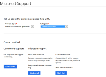 Visit the Microsoft Support website.
Call or chat with a support representative for further assistance.