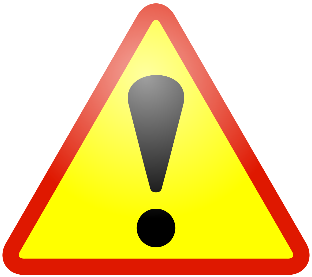 Warning sign or caution symbol