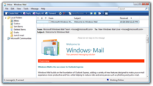 Windows Mail Vista interface
